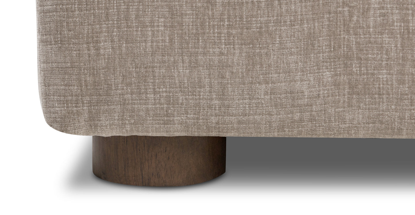 Divano componibile Milo con contenitore rivolto a destra