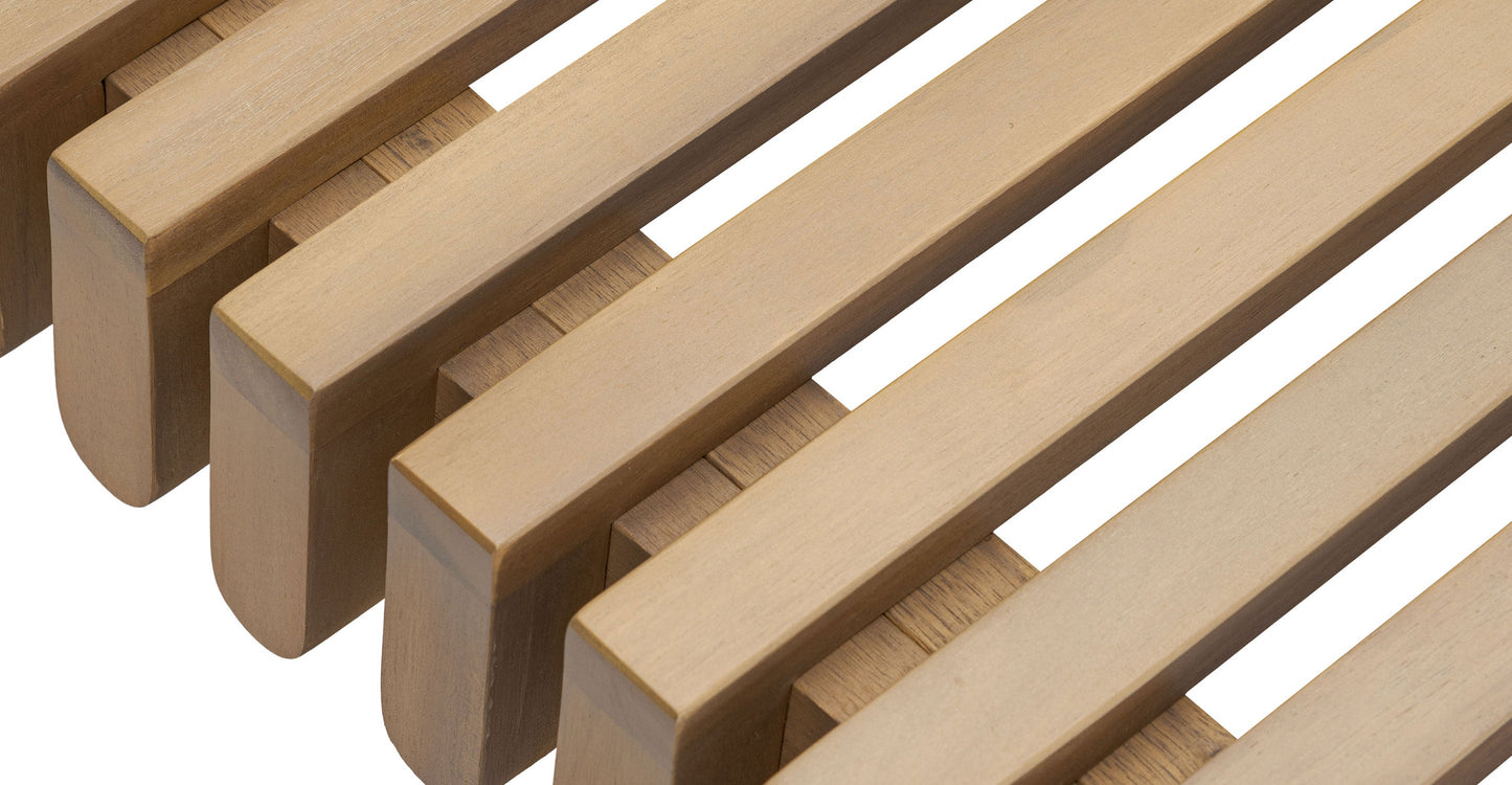 Divano angolare da esterno Lobos con tavolino da caffè