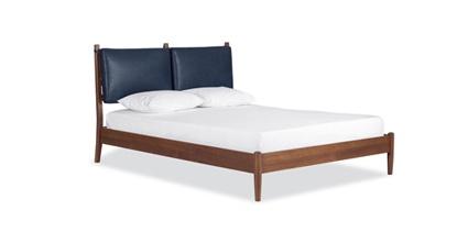 Letto Truro con cuscini in pelle