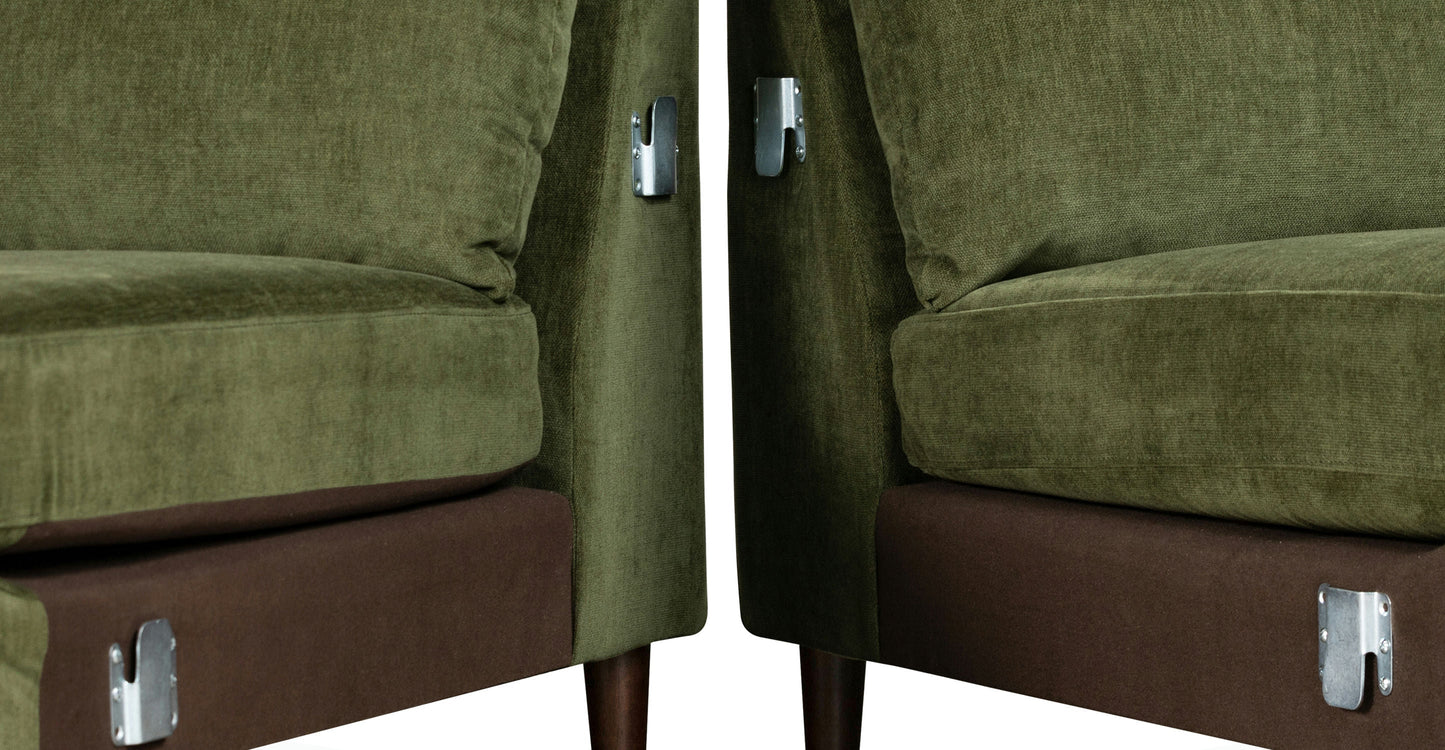 Divano componibile Lucerne con chaise longue extra-large rivolto a sinistra