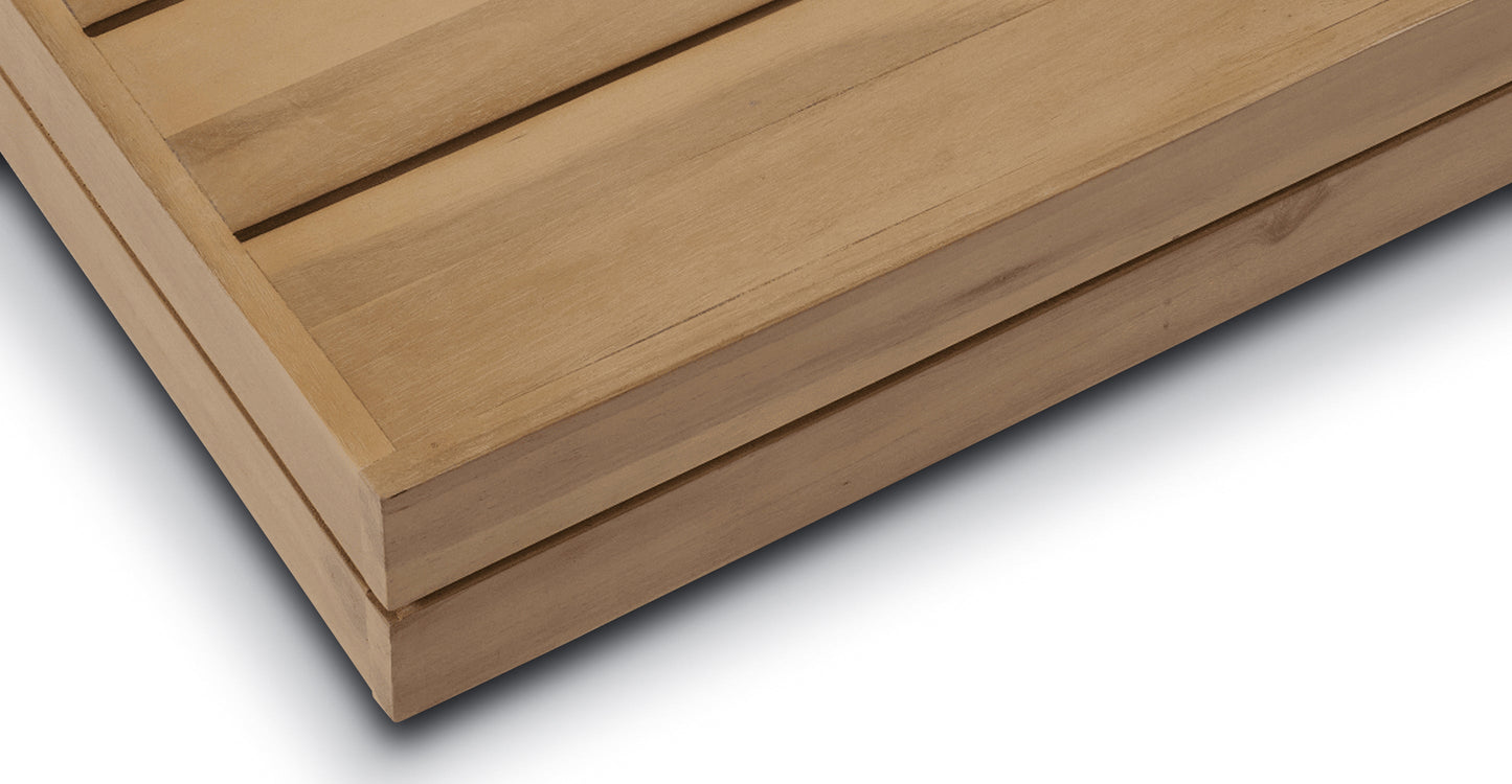 Set angolare componibile Celenza con tavolino da caffè