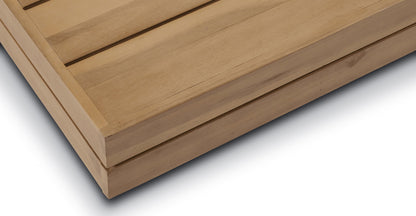 Set angolare componibile Celenza con tavolino da caffè