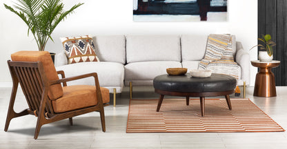 Poltrona in pelle Verity