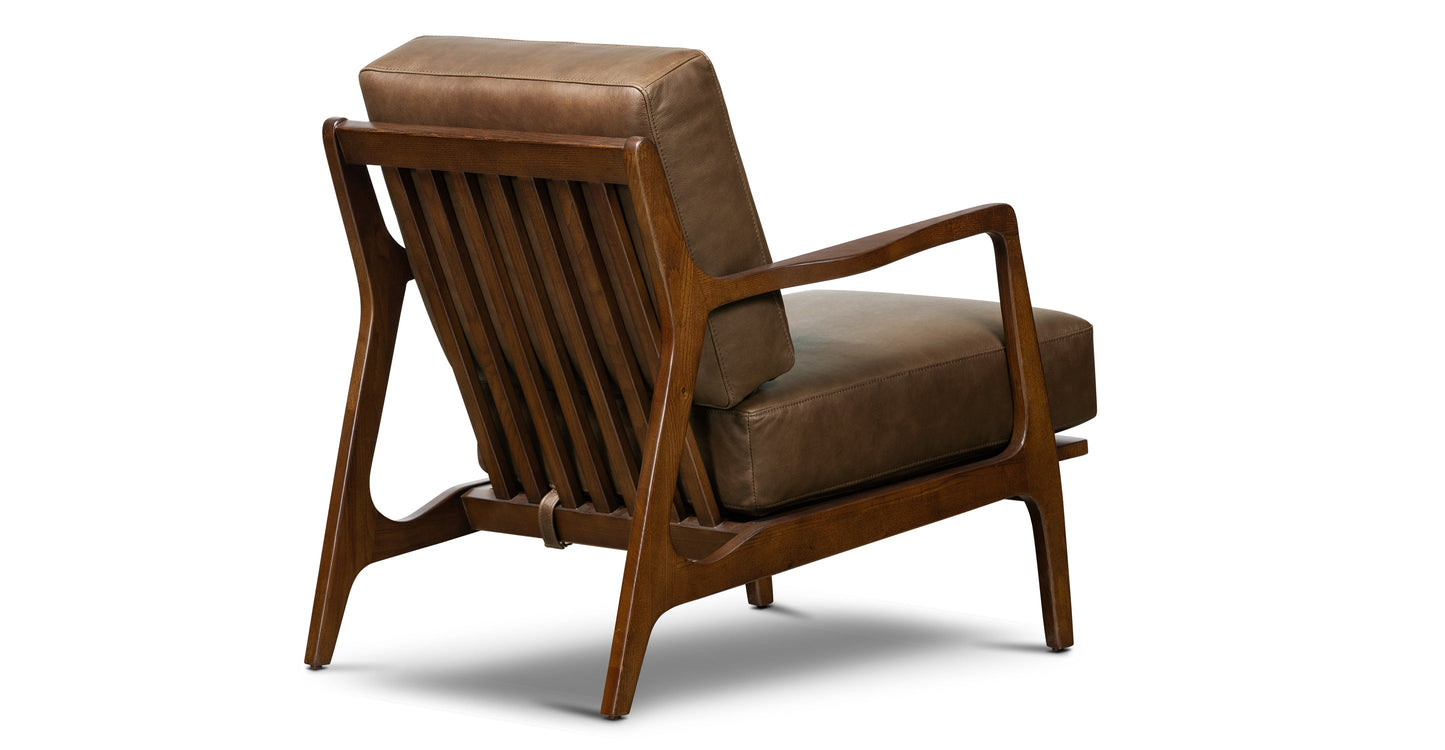 Poltrona in pelle Verity