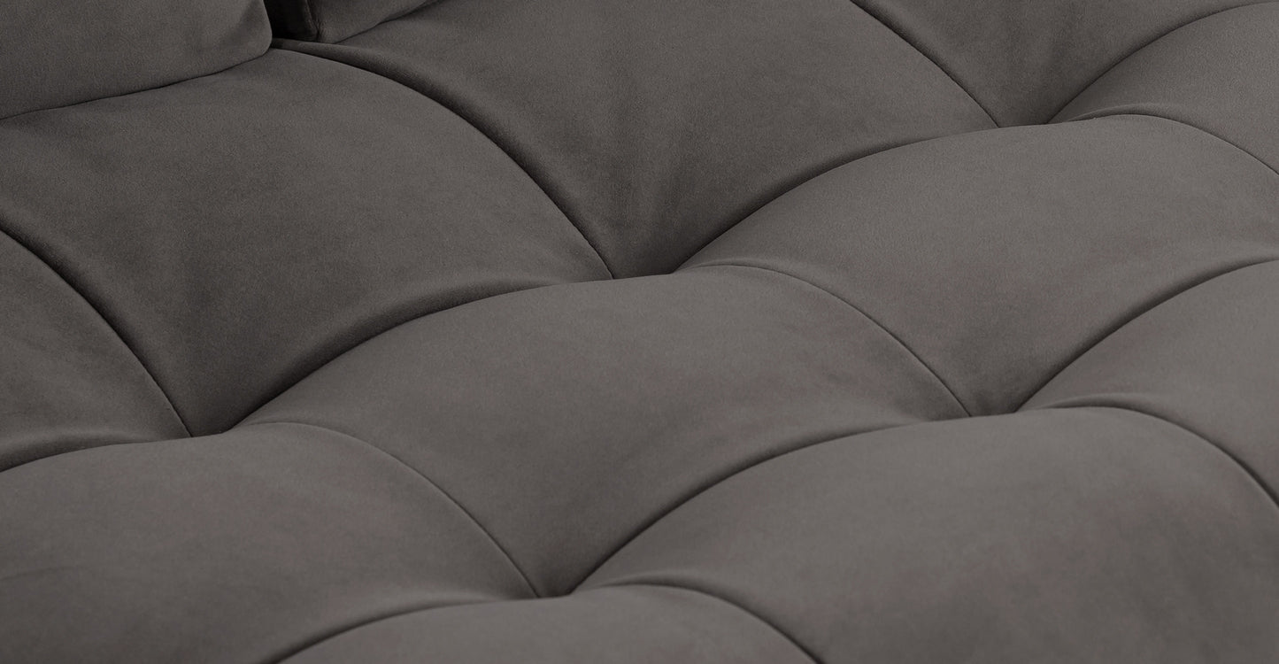 Divano da appartamento in velluto Napa 72