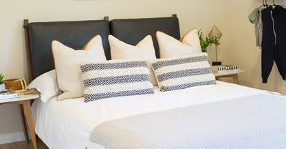 Letto Truro con cuscini in pelle