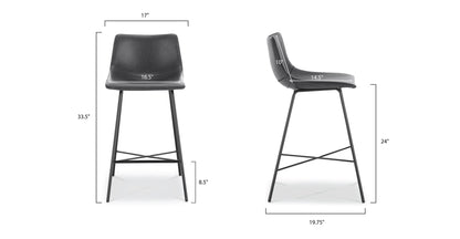 Sgabello da bar Paxton da 24"