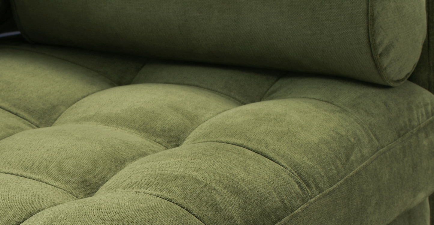 Divano da appartamento in velluto Napa 72