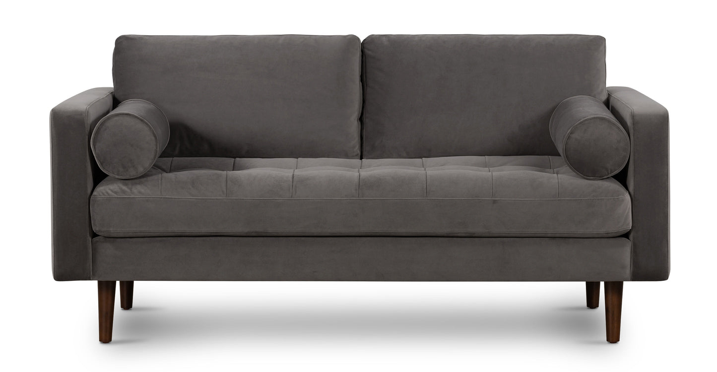 Divano da appartamento in velluto Napa 72