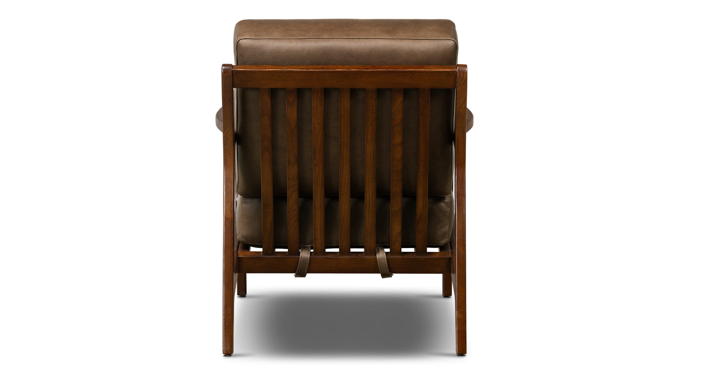 Poltrona in pelle Verity