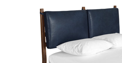 Letto Truro con cuscini in pelle
