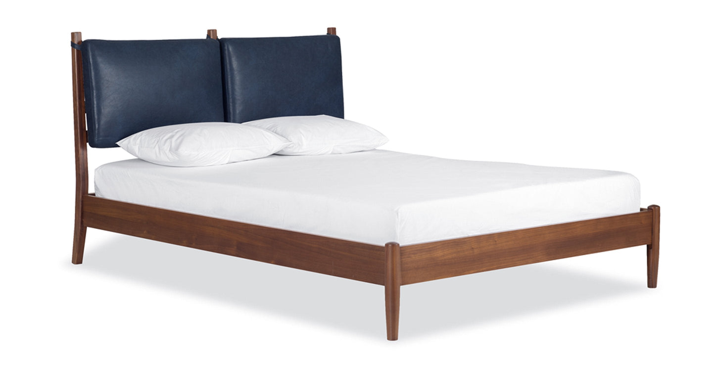 Letto Truro con cuscini in pelle