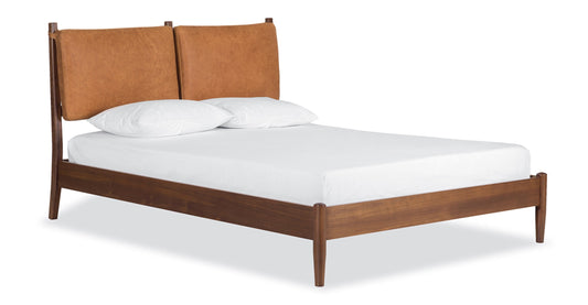 Letto Truro con cuscini in pelle