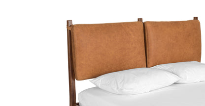 Letto Truro con cuscini in pelle