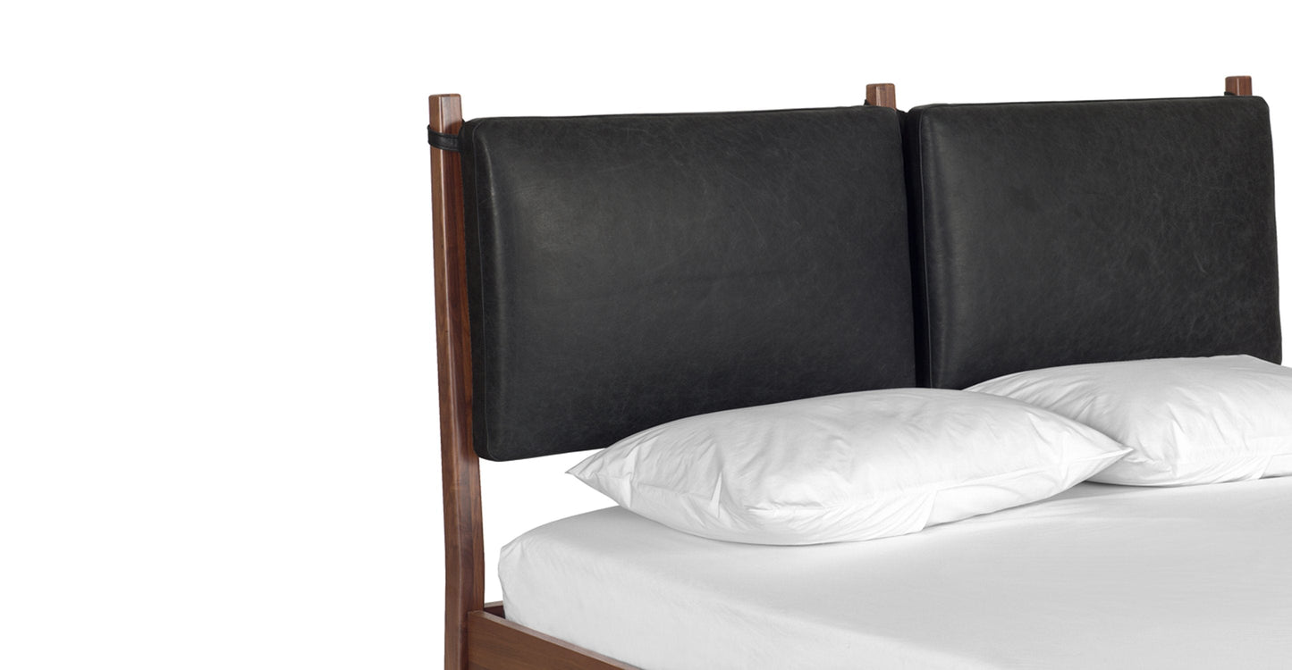 Letto Truro con cuscini in pelle