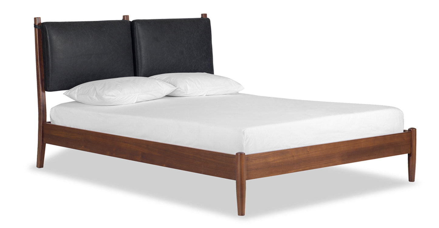 Letto Truro con cuscini in pelle