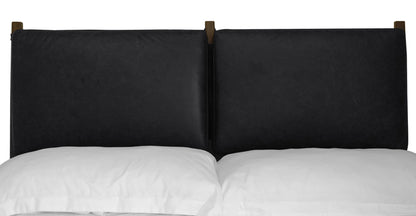 Letto Truro con cuscini in pelle