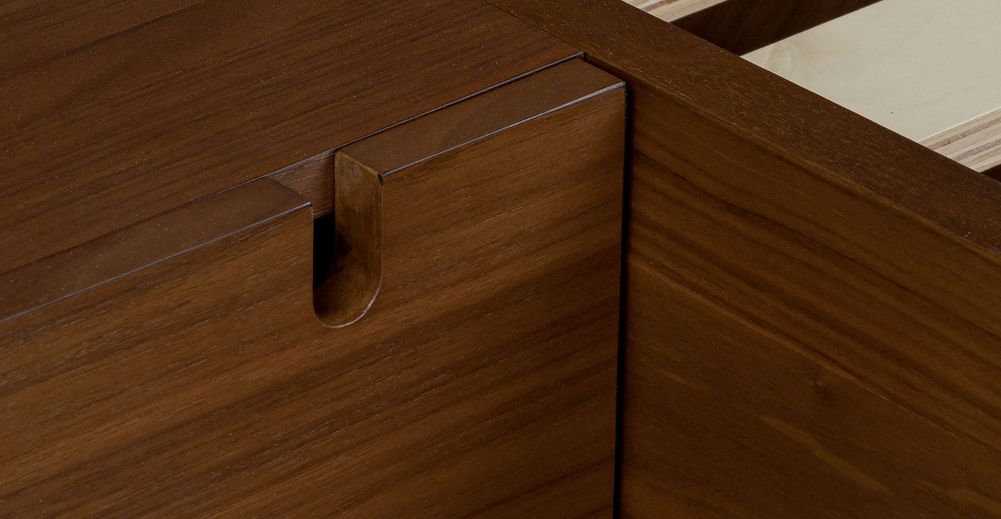 Letto basso Amalfi con comodini