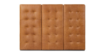 Testiera del letto in pelle Napa