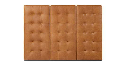 Testiera del letto in pelle Napa