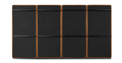 Testiera del letto in pelle Napa