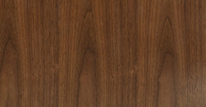 Pouf in pelle Jarmo con tavolo in noce