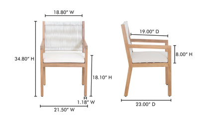 Sedia da pranzo per esterni Luce