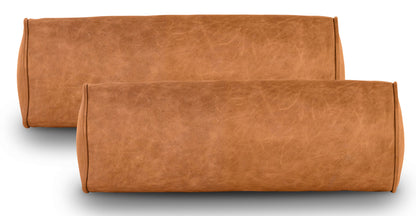 Set di cuscini in pelle nappa