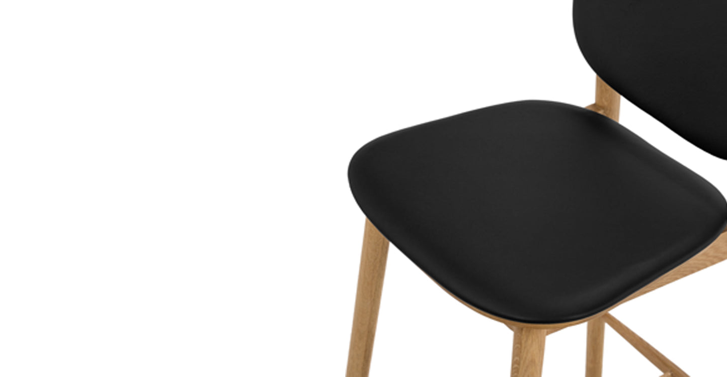 Sgabello da bar in pelle Bonato