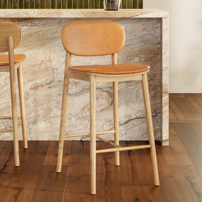 Sgabello da bar in pelle Bonato