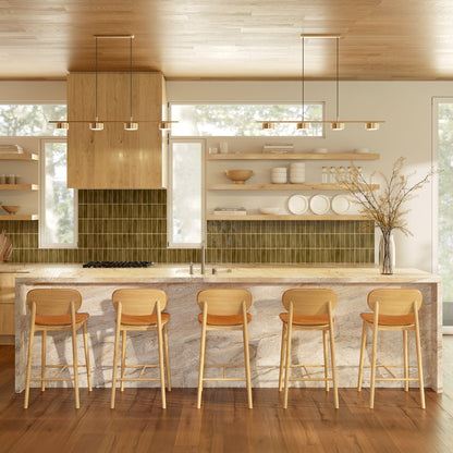 Sgabello da bar in pelle Bonato