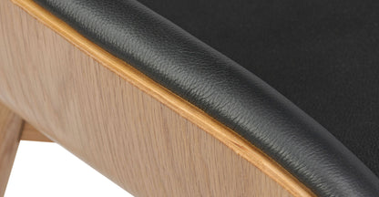 Sgabello da bar in pelle Notello