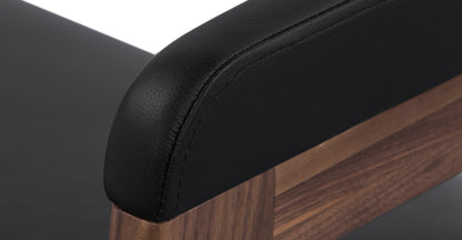 Sedia da pranzo in pelle Lando