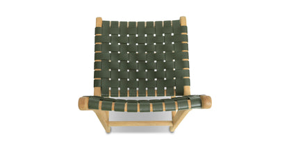 Sgabello da bar Banda in teak e pelle