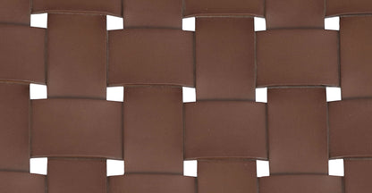 Sgabello da bar Banda in teak e pelle