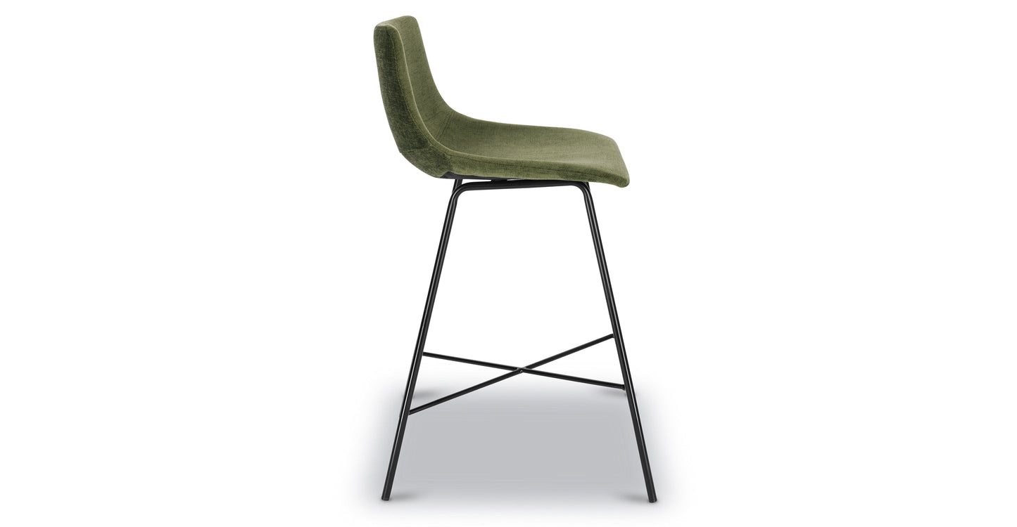 Sgabello da bar in velluto Paxton da 24"