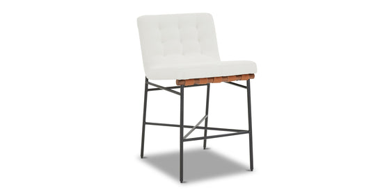 Sgabello da bar in tessuto Boswin 24