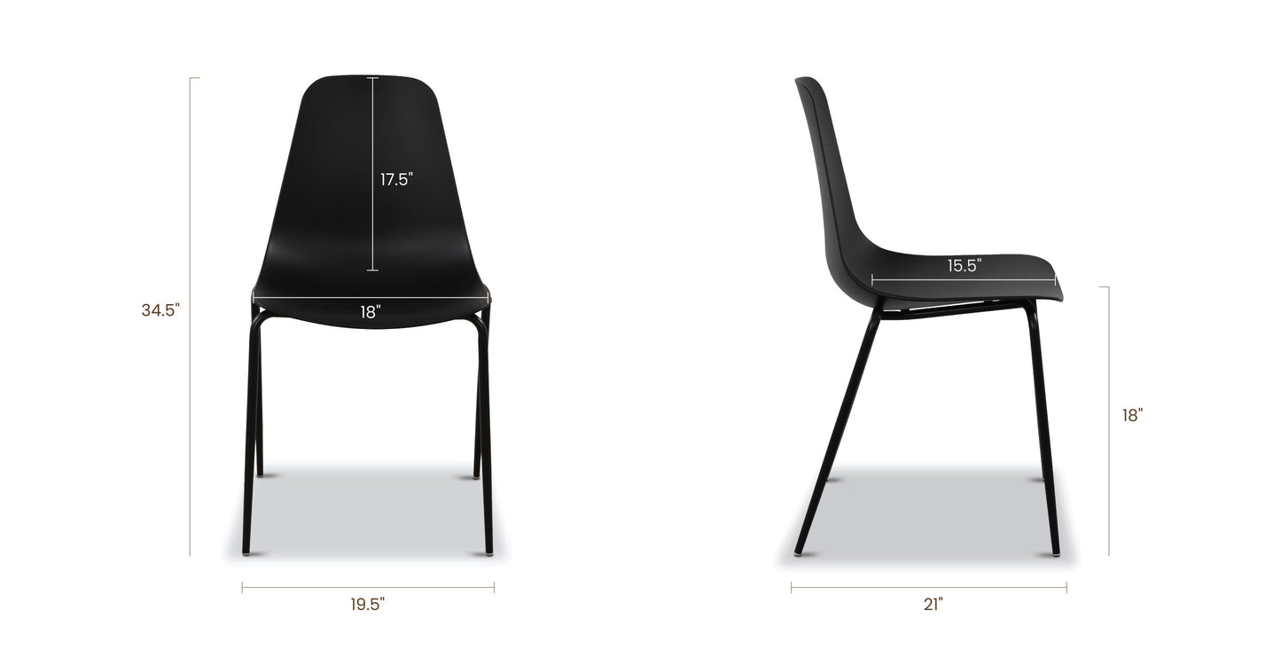 Sedia da pranzo impilabile Isla