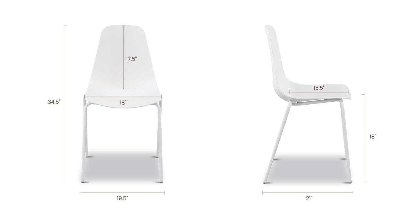 Sedia da pranzo impilabile Isla