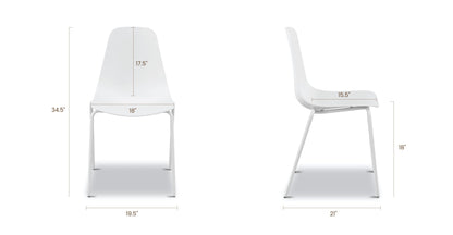 Sedia da pranzo impilabile Isla