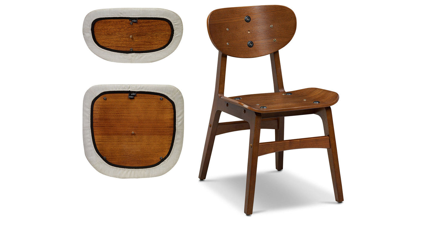 Sedia da pranzo Finnley con fodere sfoderabili/lavabili