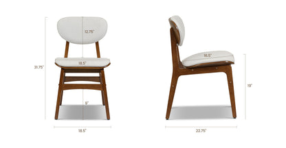 Sedia da pranzo Finnley con fodere sfoderabili/lavabili