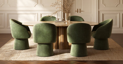 Sedia da pranzo girevole Malone