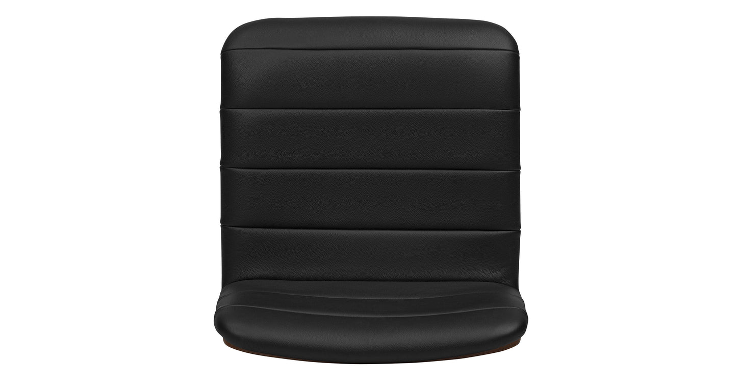 Sgabello girevole in pelle Bassano