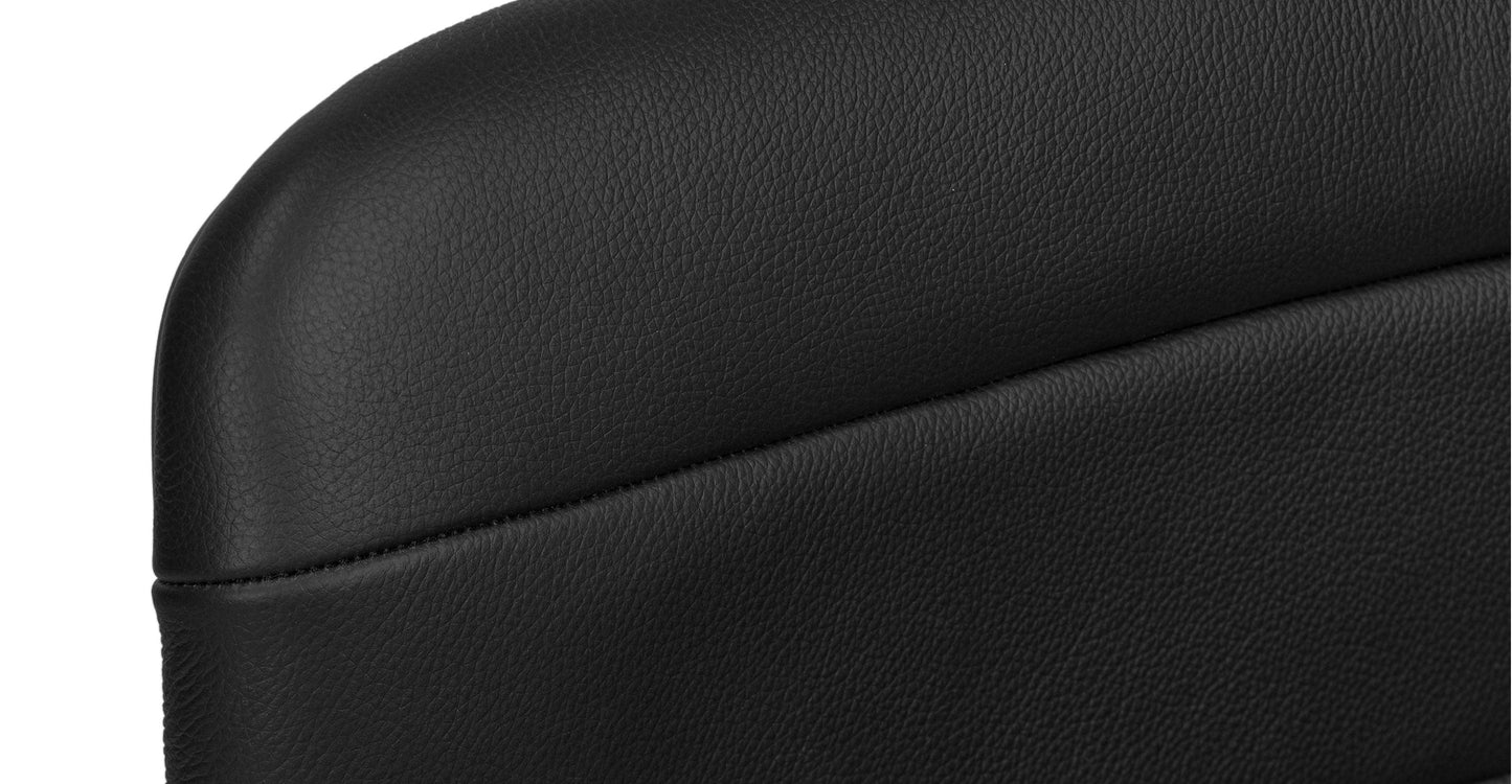 Sgabello girevole in pelle Bassano