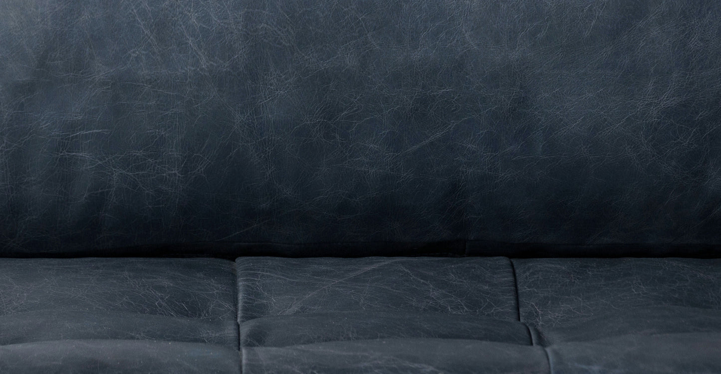 Divano letto trasformabile estraibile in pelle Napa 82