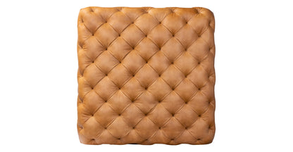 Pouf Torino con gambe in legno