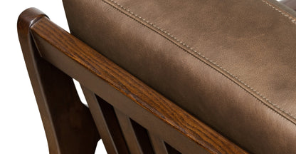 Poltrona in pelle Verity