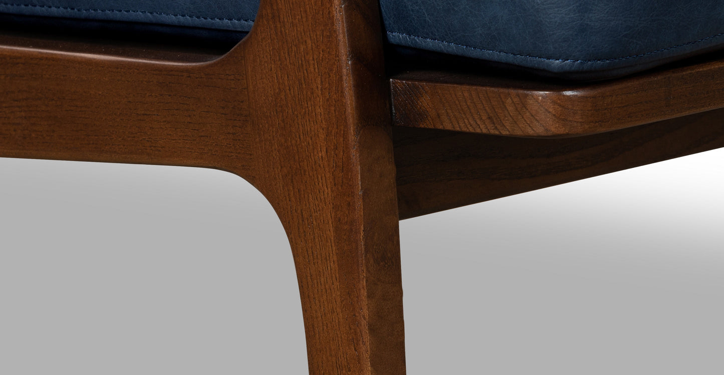 Poltrona in pelle Verity