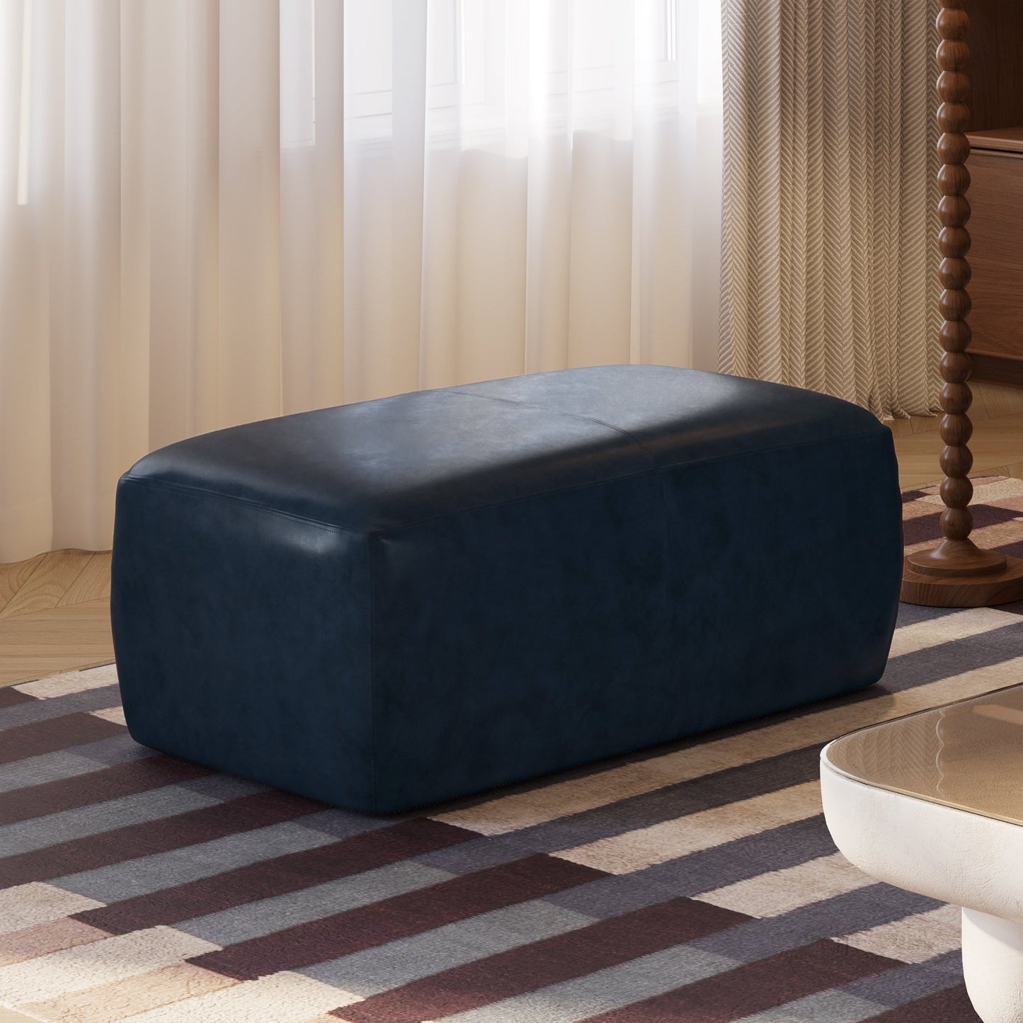 Pouf in pelle Denver